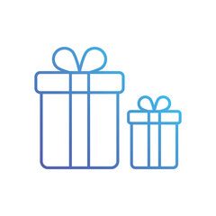 Gifts icon, vector stock illustration.