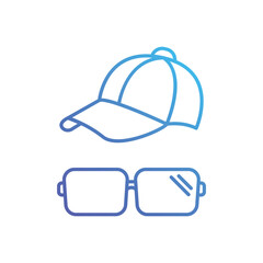 Accessories icon, vector stock illustration.