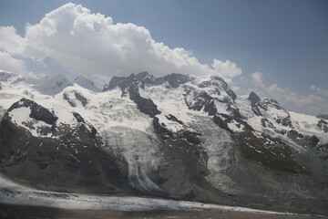 Beautiful mountain landscape, Pennine alps, Zermatt, Switzerland, Europe