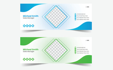 The Best And Colorful Email Signatures Template Vector Design. Professional Email Signature Modern and Minimal Layout.
Business Corporate Company Identity professional email signature design.
