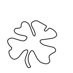 Obraz premium Leaf Outline 