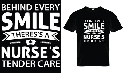 Nurse t-shirt design graphic vector.