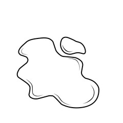 Puddle Line Vector 