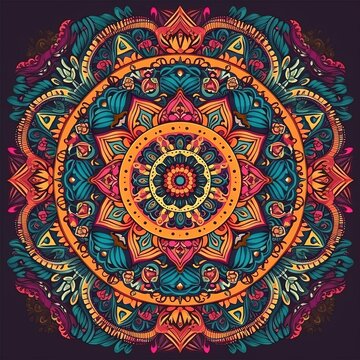 Colorful Mandala pattern
