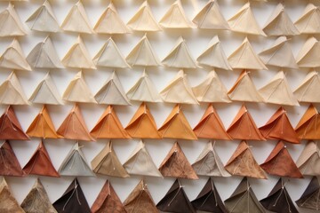 tea bags arranged in a pattern on a surface