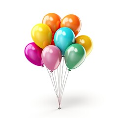 Colorful balloons isolated