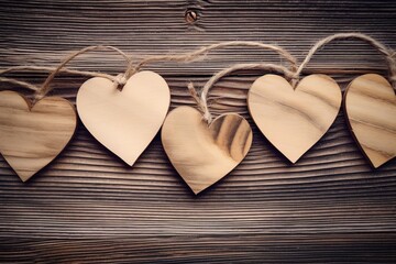  heart on wood