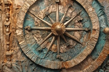 Fototapeta na wymiar zoomed-in texture of sundials weathered surface
