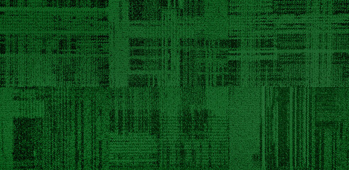 modern and uneven green tartan woven carpet textures in seamless pattern design. distressed texture of weaved rug fabric. office or hotel carpet for floor covering in natural mood.