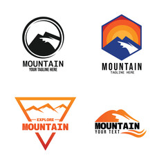 mountain template vector for exploration design camp outdor