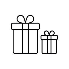 Gifts icon, vector stock illustration.