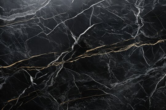 A highresolution image of a natural black marble texture is used for interior abstract home decoration. The dark gray glossy marbel stone texture is commonly employed on ceramic wall and floor