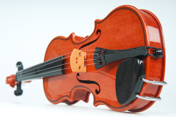 Obraz premium Musical instrument:Violin, with white background.