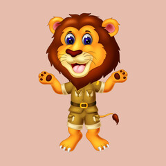 lion cartoon character