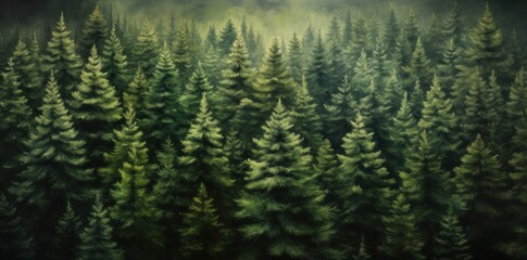 Green fir background