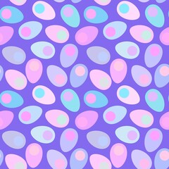 Easter eggs seamless pattern for wrapping paper and fabrics and kids clothes print and kitchen textiles