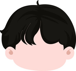 cute cartoon face kawaii boy