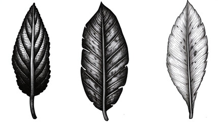 silhouette of leaves, leaf, plant, nature, pattern, flower, autumn, illustration, leaves