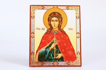 Fototapeta premium Orthodox icon on white background