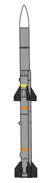 AIM-120 AMRAAM Editable Vector - For Poster, Banner and Patch Design
