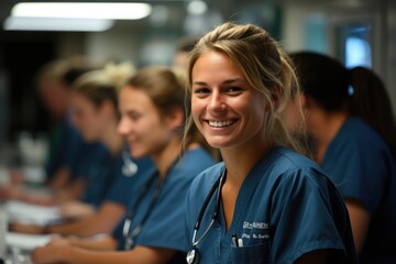 Fototapeta premium Medical team consulting on patient care - stock photography