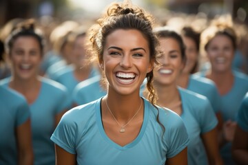 People participating in a charity event - stock photography