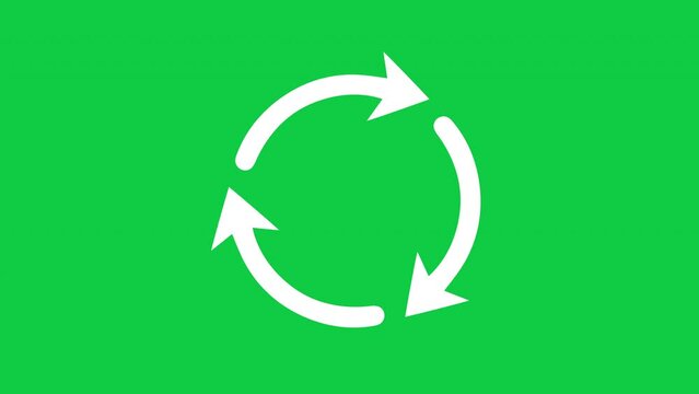 3 wash cycle arrows circling around, recycle or loading arrow