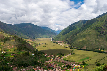 Fototapeta na wymiar Cusco Perú, God's Valley landscape in the mountains