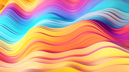 Multi colored wave pattern backdrop with flowing liquid background