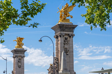  Seinbrücke Pont Alexandre III in Paris