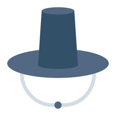 Traditional Korean hat icon