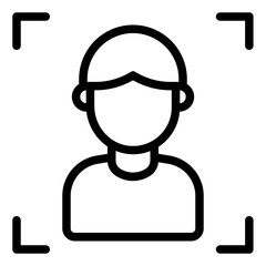 Frame photo image outline line icon