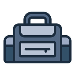 Camera Bag filled line icon