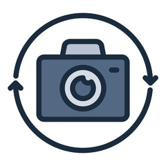 Switch Camera  for ui filled line icon