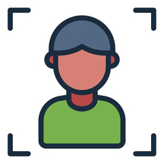 Frame photo image filled line icon