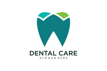 Dental logo design template vector illustration with creative idea