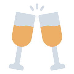 Obraz premium Toast beer party icon