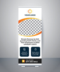 modern rollup banner design template