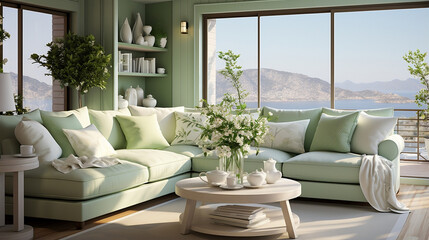 Obraz premium Cozy modern interior design