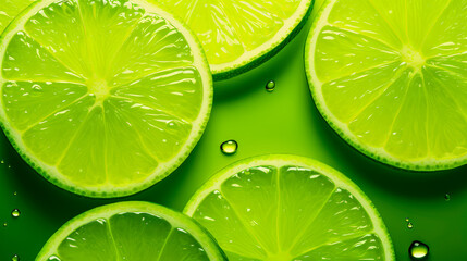 Zesty and Refreshing Lime Wallpaper A Perfect Choice for Summer and Mojito Lovers AI Generated