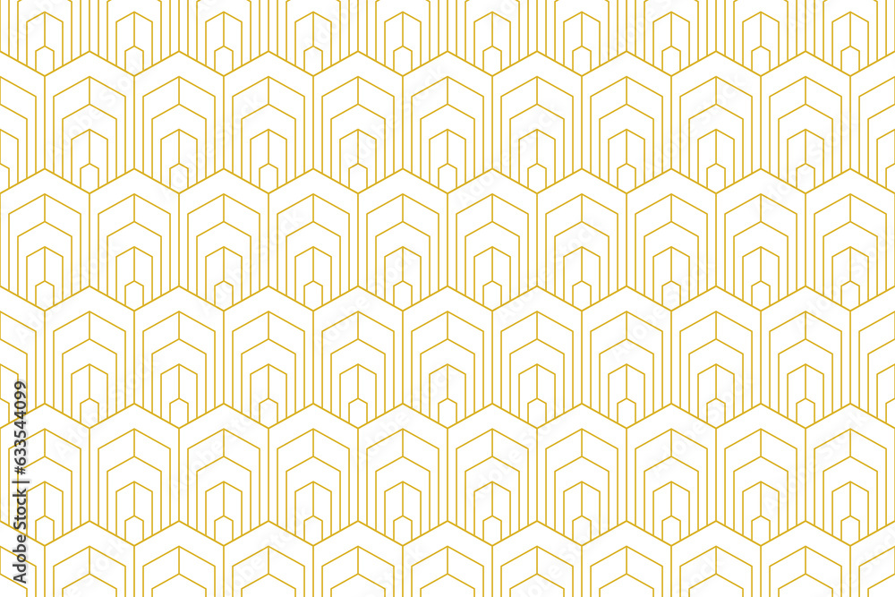 Poster abstract background with art deco pattern style and seamless concept