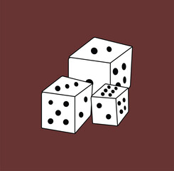simple dice designs to add to your designs