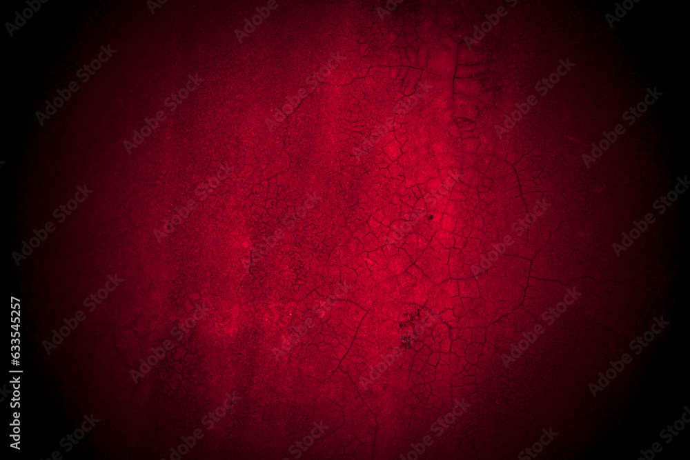 Aufkleber Old wall texture cement black red  background abstract dark color design are light with white gradient background.