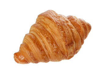 Delicious croissant isolated on white. Fresh pastry