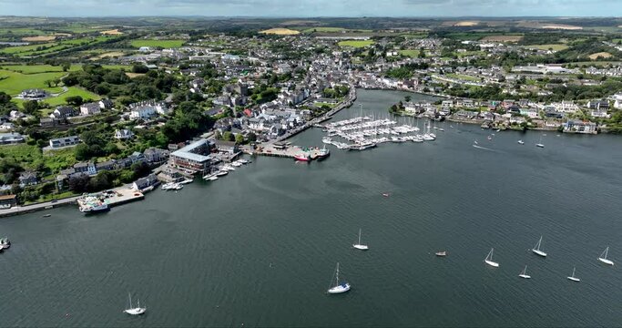 Stunning views of the resort town of Kinsale 4k