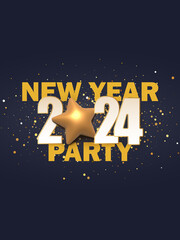  New Year 2024 cards kids, christmas banner, poster for kindergarden, postcard