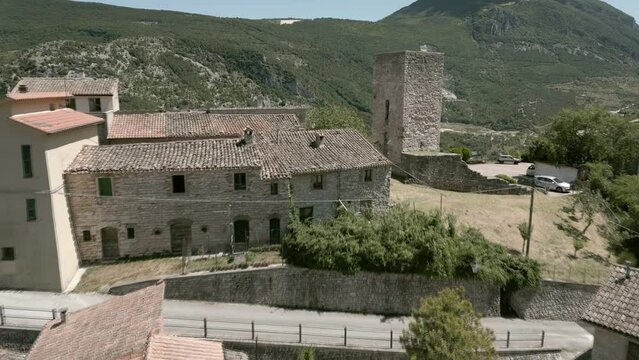 Drone footage over "Pierosara" a little town at the beautiful "Gola della Rossa" - Frasassi Caves
Marche - Italy