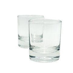 empty glass isolated on white