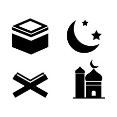 Islamic icon, Islamic logo vector illustration on white background..eps