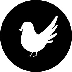 Fototapeta na wymiar dove with peace sign
